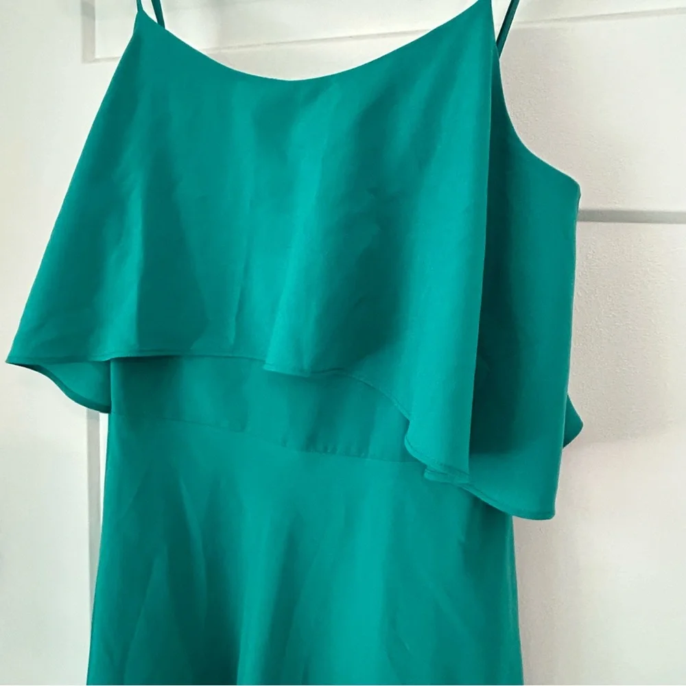Ann Taylor Green Tiered Ruffled Sundress - Picture 2 of 4
